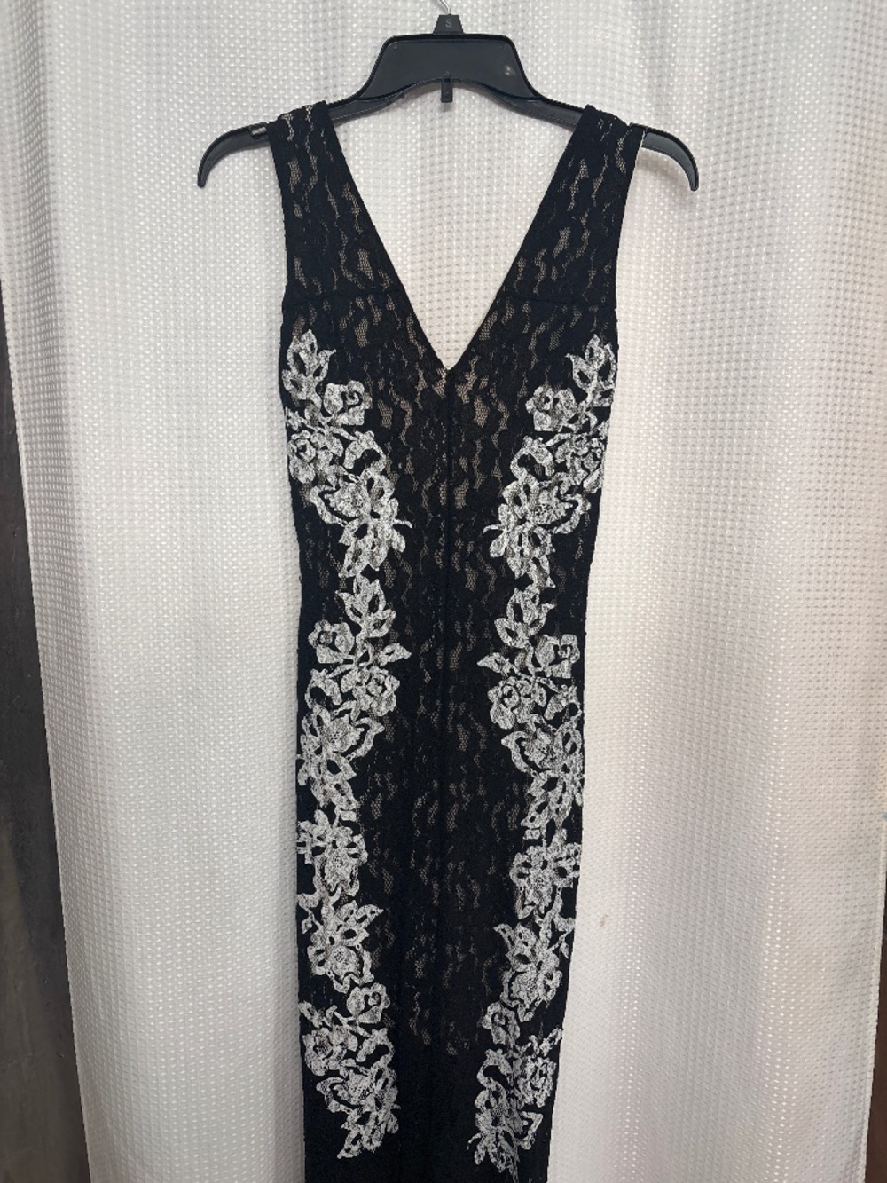 Black lace gown